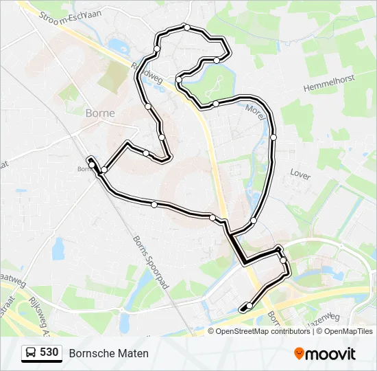 530 Bus Line Map