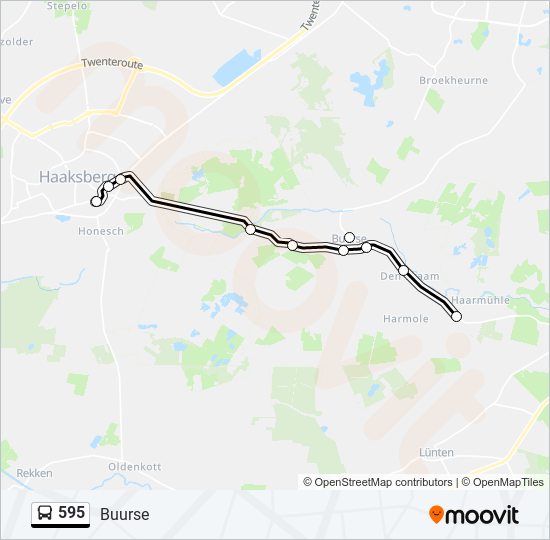 595 bus Line Map