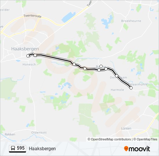 595 bus Line Map