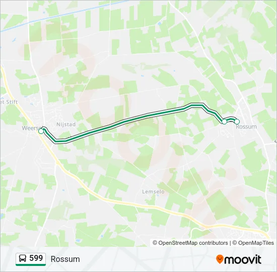 599 Bus Line Map