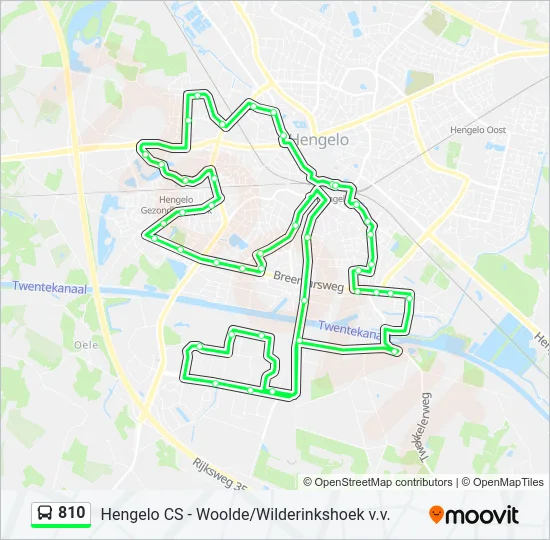 810 Bus Line Map