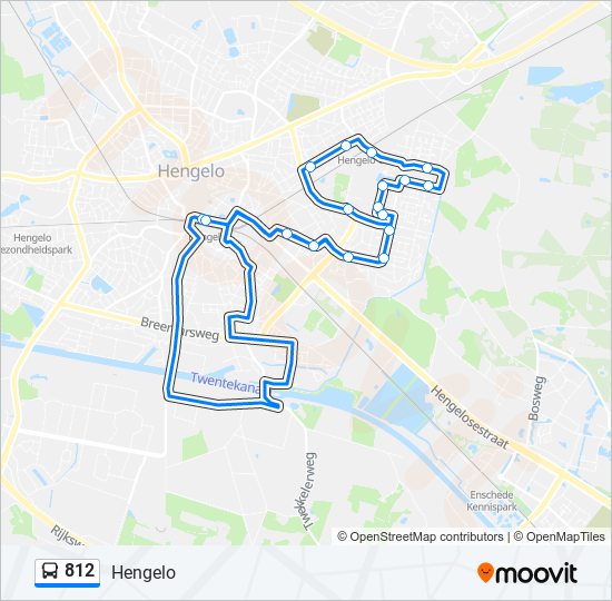 812 bus Line Map