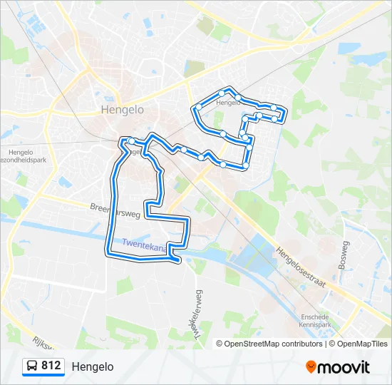 812 Bus Line Map