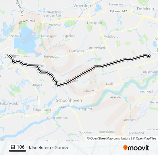 106 Bus Line Map