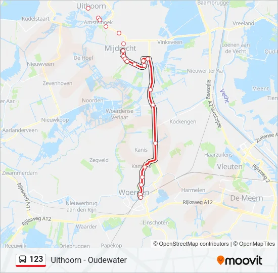123 Bus Line Map