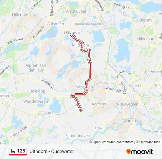 123 Bus Line Map