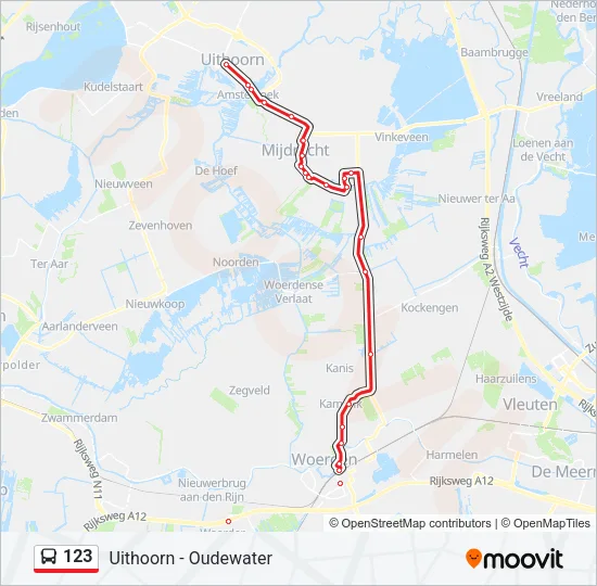 123 Bus Line Map