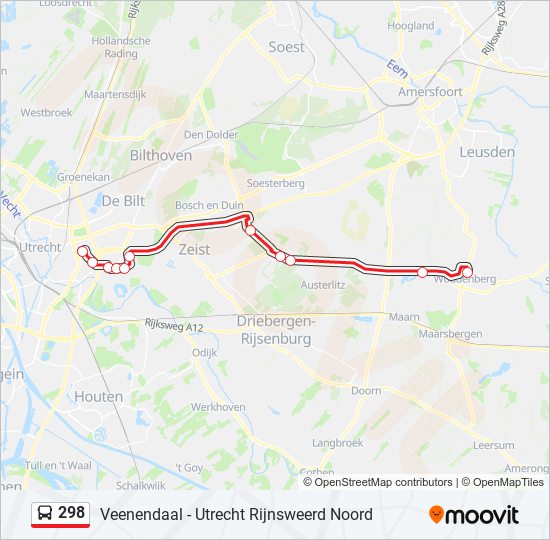 298 bus Line Map