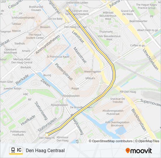 IC Train Line Map