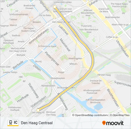 IC Train Line Map