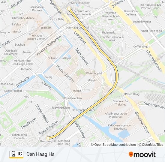 IC Train Line Map