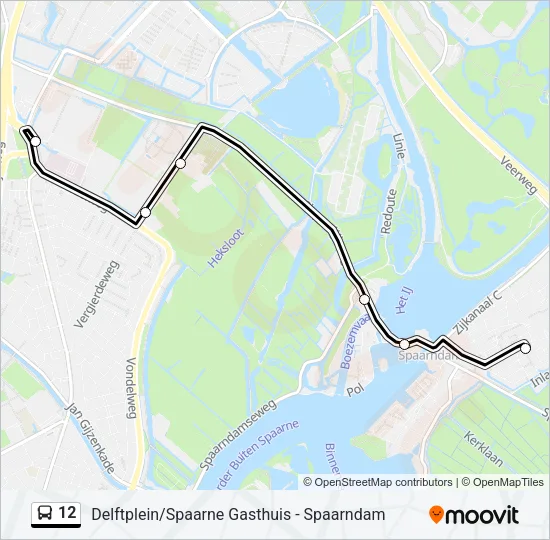 12 Bus Line Map