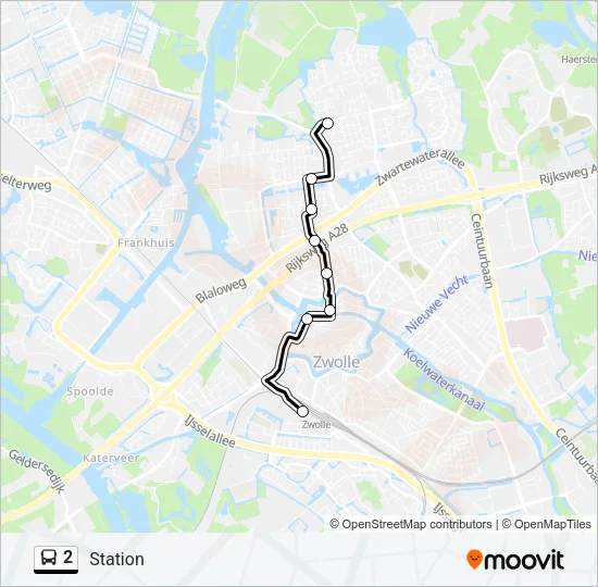 2 Bus Line Map