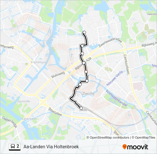 2 Bus Line Map