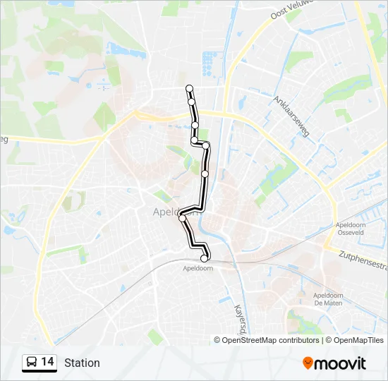 14 Bus Line Map