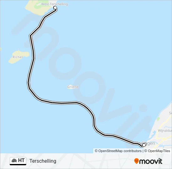 HT Ferry Line Map