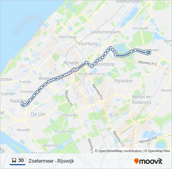30 Bus Line Map