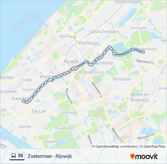 30 Bus Line Map