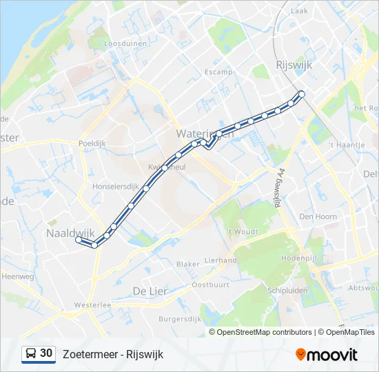 30 Bus Line Map