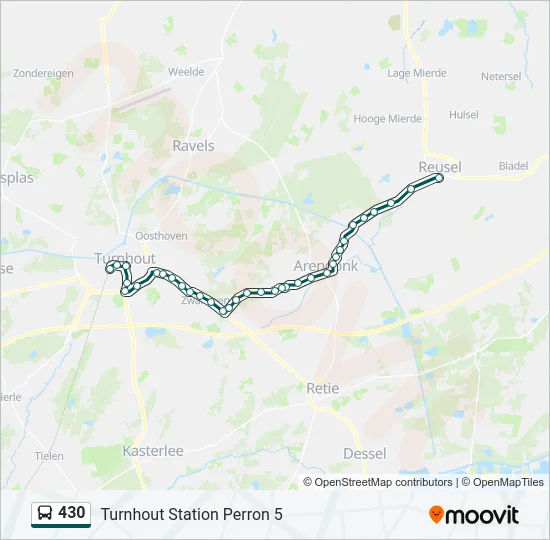 430 Bus Line Map