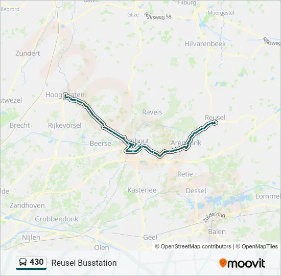 430 Bus Line Map