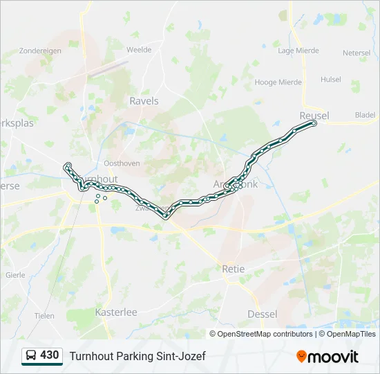 430 Bus Line Map