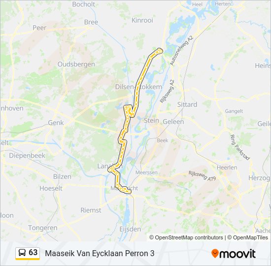 63 Bus Line Map