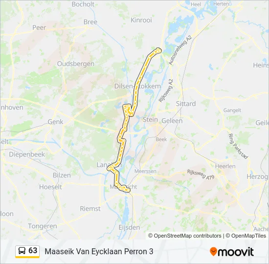 63 Bus Line Map