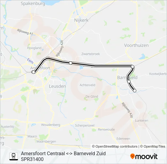SPRINTER RS34 Train Line Map