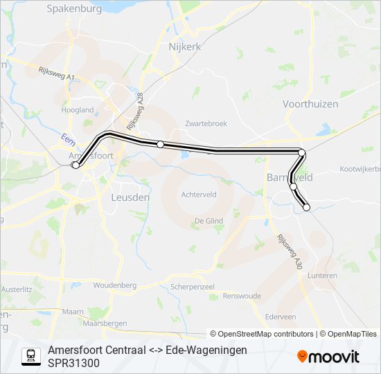 SPRINTER RS34 train Line Map