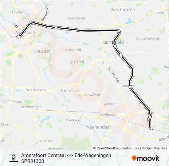 SPRINTER RS34 Train Line Map