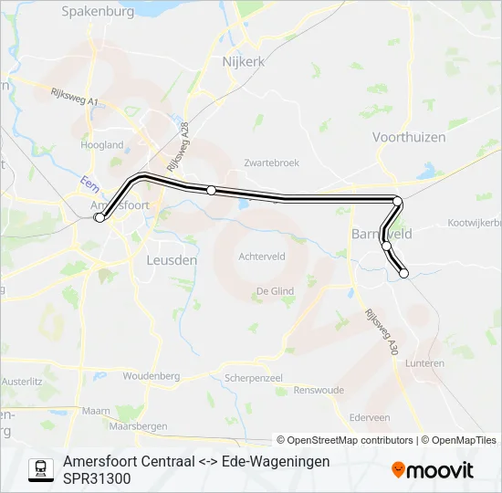 SPRINTER RS34 Train Line Map