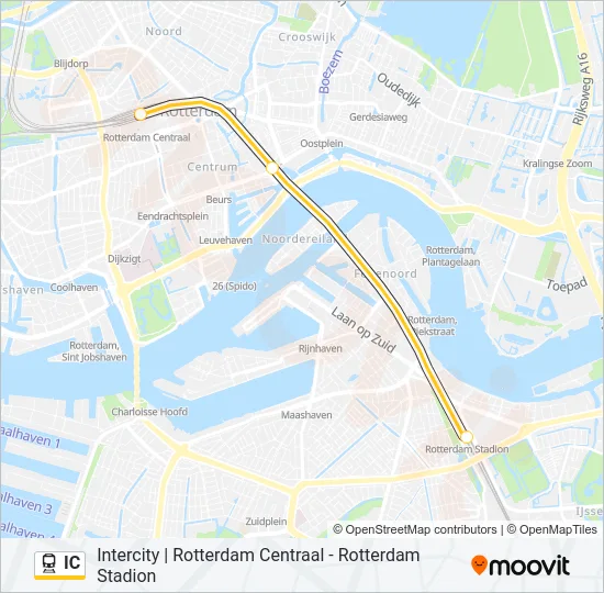IC Train Line Map