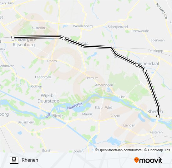 STOPBUS I.P.V. TREIN Train Line Map