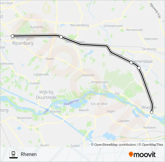 STOPBUS I.P.V. TREIN Train Line Map