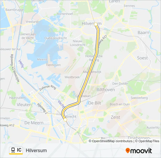 IC Train Line Map