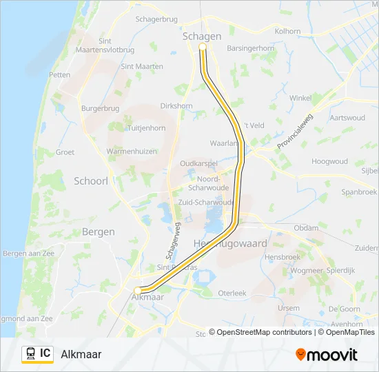IC Train Line Map