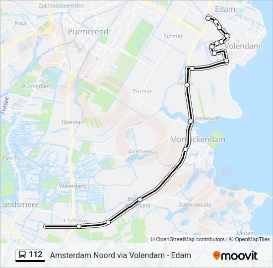 112 Bus Line Map