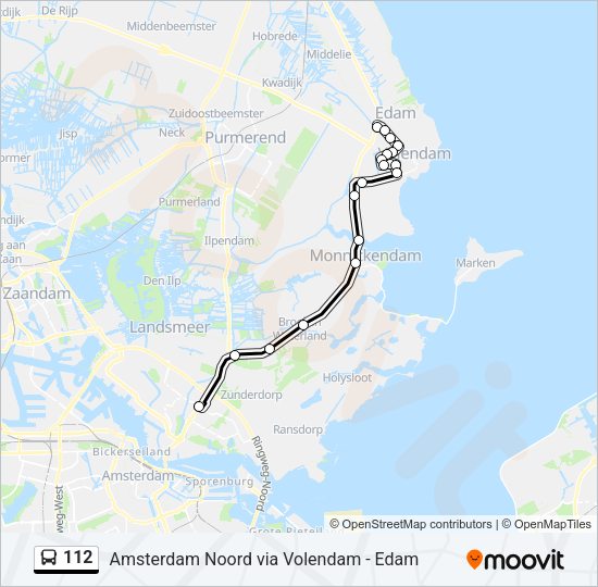 112 Bus Line Map