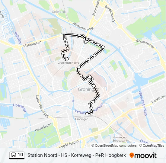 10 Bus Line Map