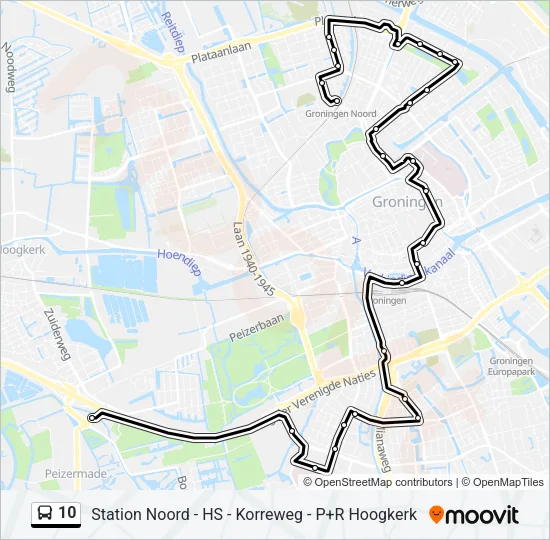 10 Bus Line Map