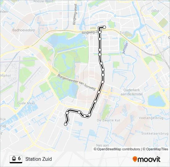 6 Light Rail Line Map