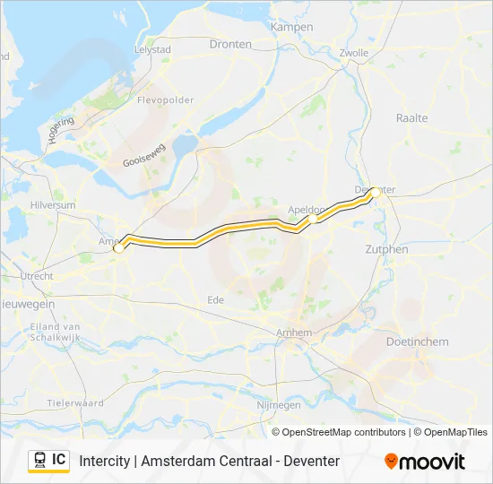 IC Train Line Map