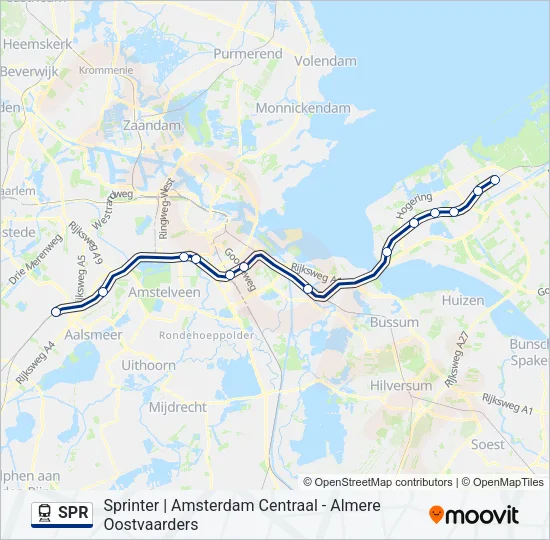 SPR Train Line Map