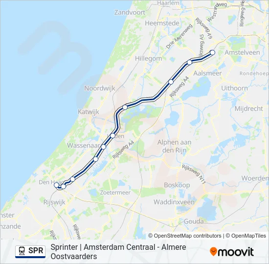 SPR Train Line Map