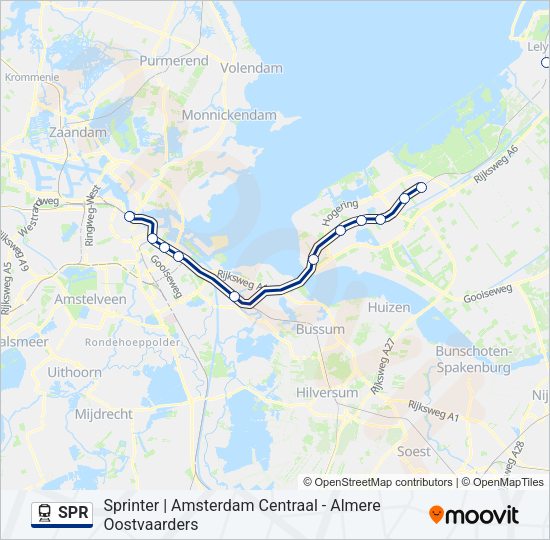 SPR Train Line Map