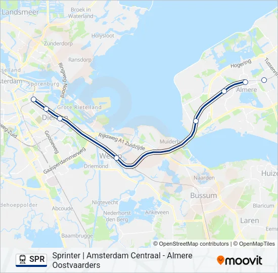 SPR Train Line Map
