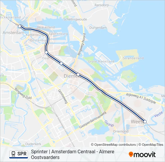 SPR Train Line Map