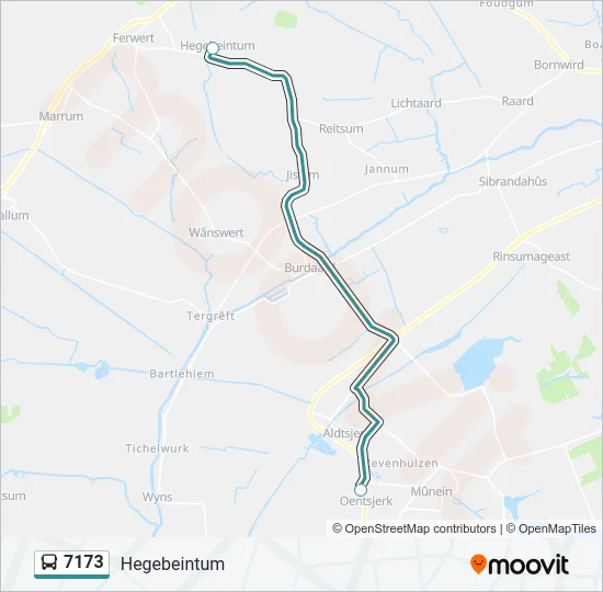 7173 Bus Line Map