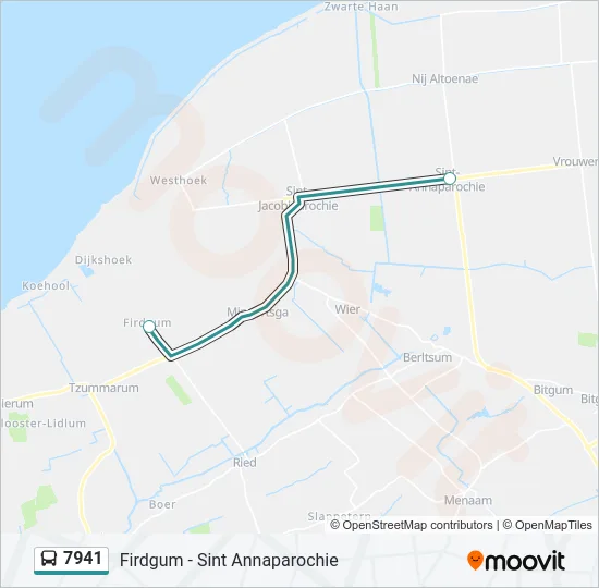 7941 Bus Line Map